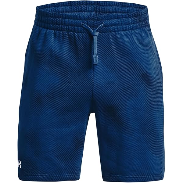 Under Armour Men's Project Rock Mesh Printed Shorts L Blue at